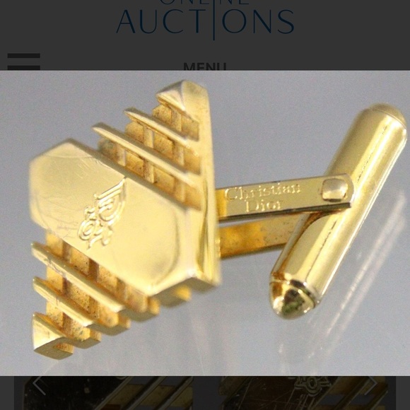 Authentic Christian Dior Cuff Links in a gift box. - Picture 7 of 8